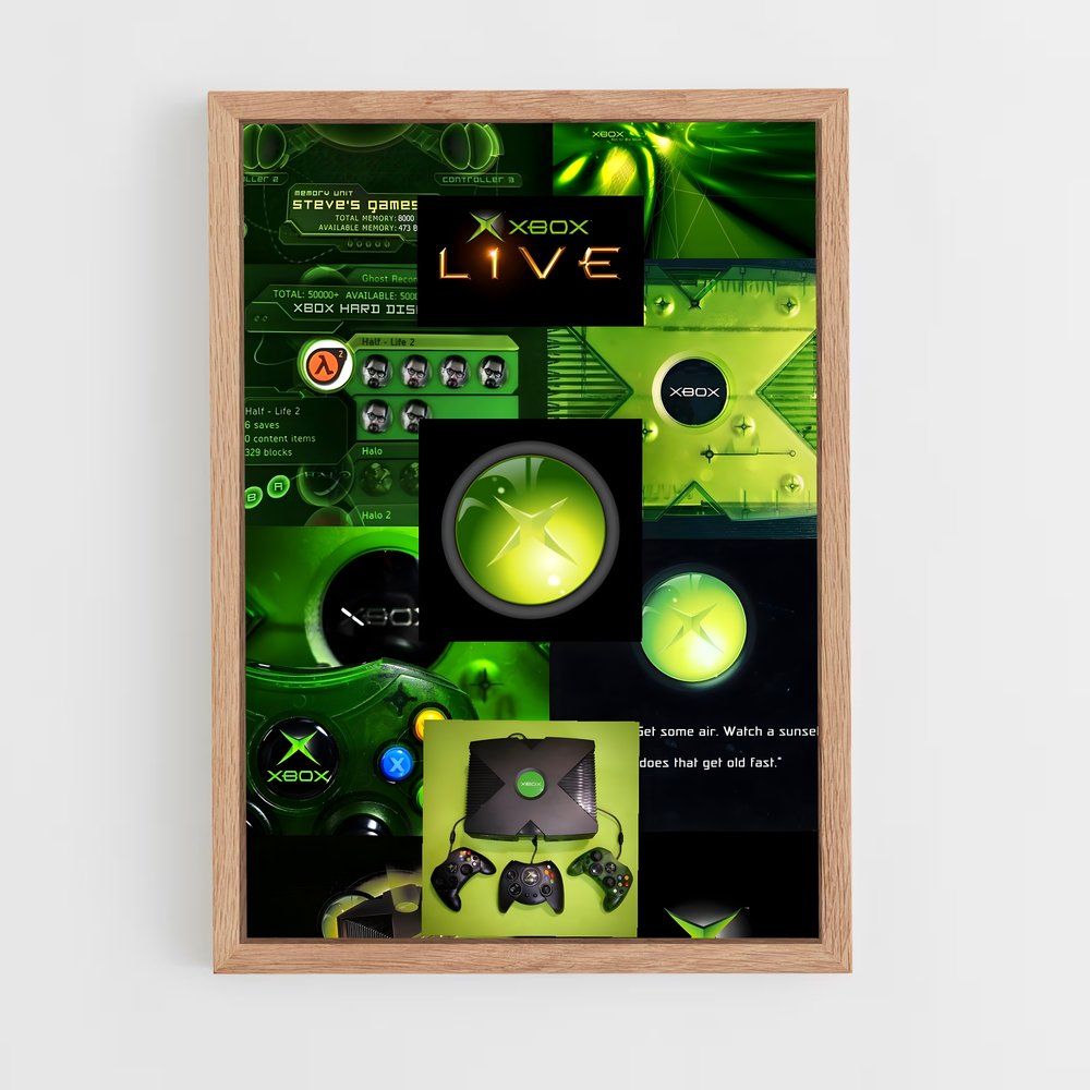Poster Xbox Chromatique – affiche Consoles (vue 4)